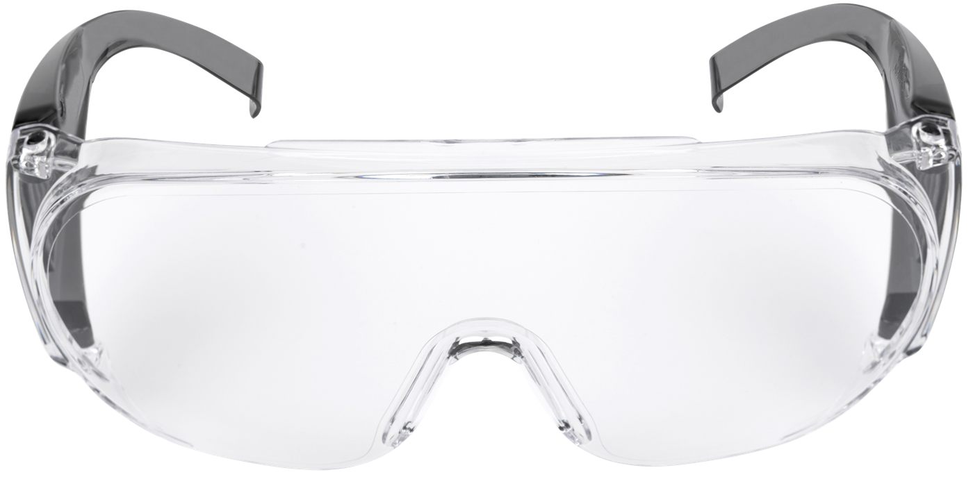 Allen ULTRX Fit Over Safety Glasses Black with Clear Lenses