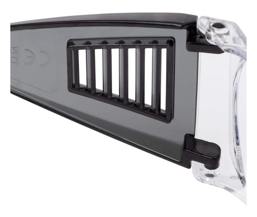 Allen ULTRX Fit Over Safety Glasses Black with Clear Lenses view 2