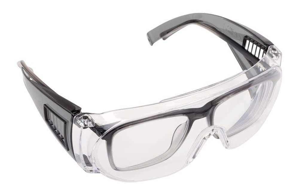 Allen ULTRX Fit Over Safety Glasses Black with Clear Lenses view 4