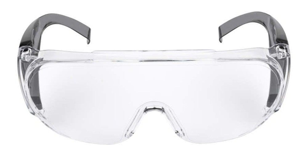 Allen ULTRX Fit Over Safety Glasses Black with Clear Lenses view 6