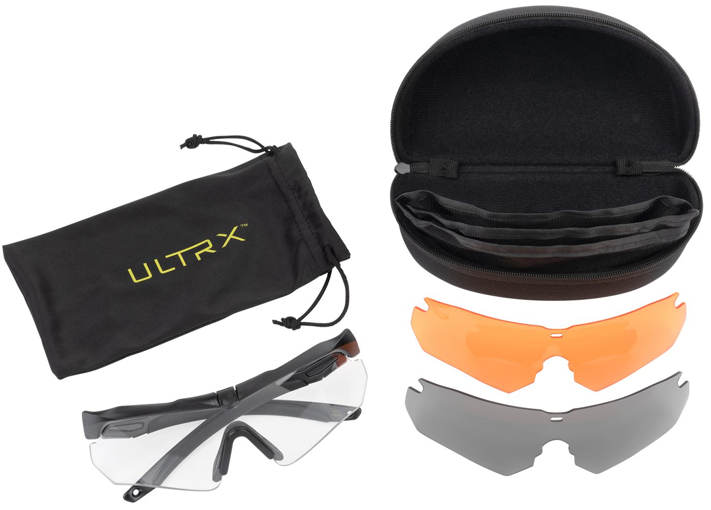 Allen ULTRX Admiral Safety Glasses Assorted Lenses 3/ct