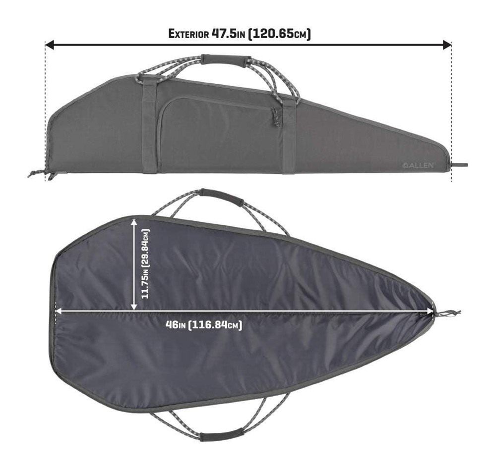 Allen 91446 Rollins Rifle Case 46in Gray view 5
