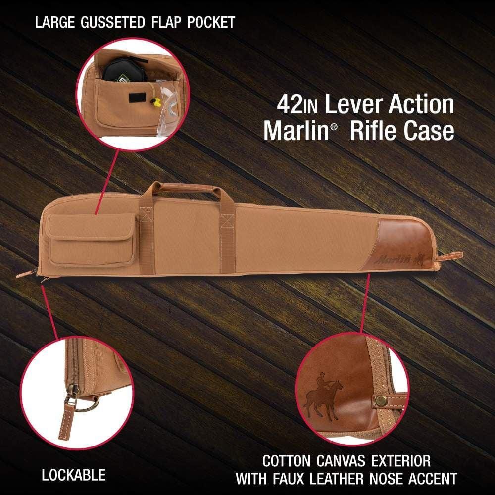 Allen Marlin Classic Case 42in Lever Rifle Canvas/Leather TAN view 2