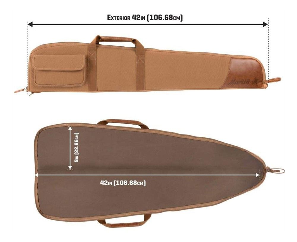 Allen Marlin Classic Case 42in Lever Rifle Canvas/Leather TAN view 7