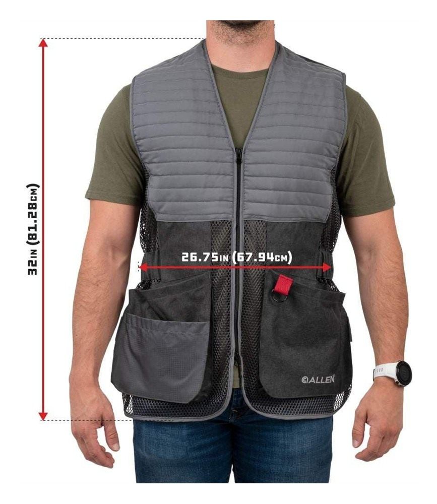 Allen 7911 Competitor Shooting Vest XL/XXL Gray view 4