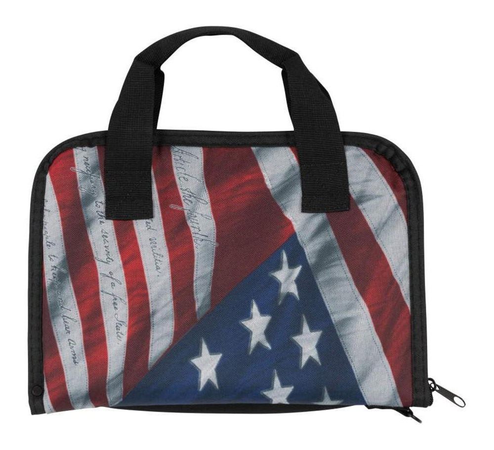 Allen 1122 Victory Taper Case Double Red/White/Blue Holds 2 Handguns view 6