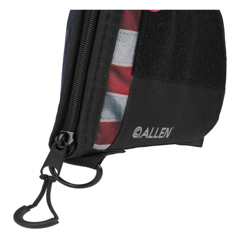 Allen 1127 Victory Taper Case Single Red/White/Blue Holds 2 Handguns view 3