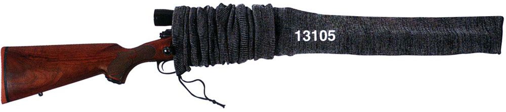Allen 13105 Oversized Gun Sock Black/Heather Gray, Silicone Treatment Draws view 2
