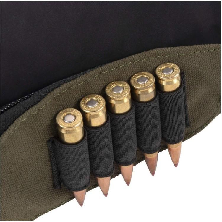 Allen 20550 Buttstock Shell Holder Black/Green Cordura Capacity 5rd Rifle M view 2