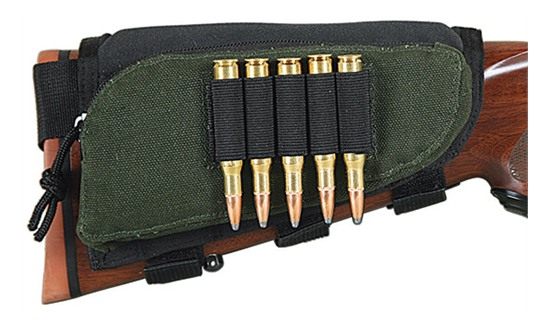 Allen 20550 Buttstock Shell Holder Black/Green Cordura Capacity 5rd Rifle M view 8
