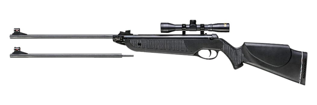 Beeman 1022 Black Club Combo Spring Piston 22 1rd Shot Receiver Scope 4x32m