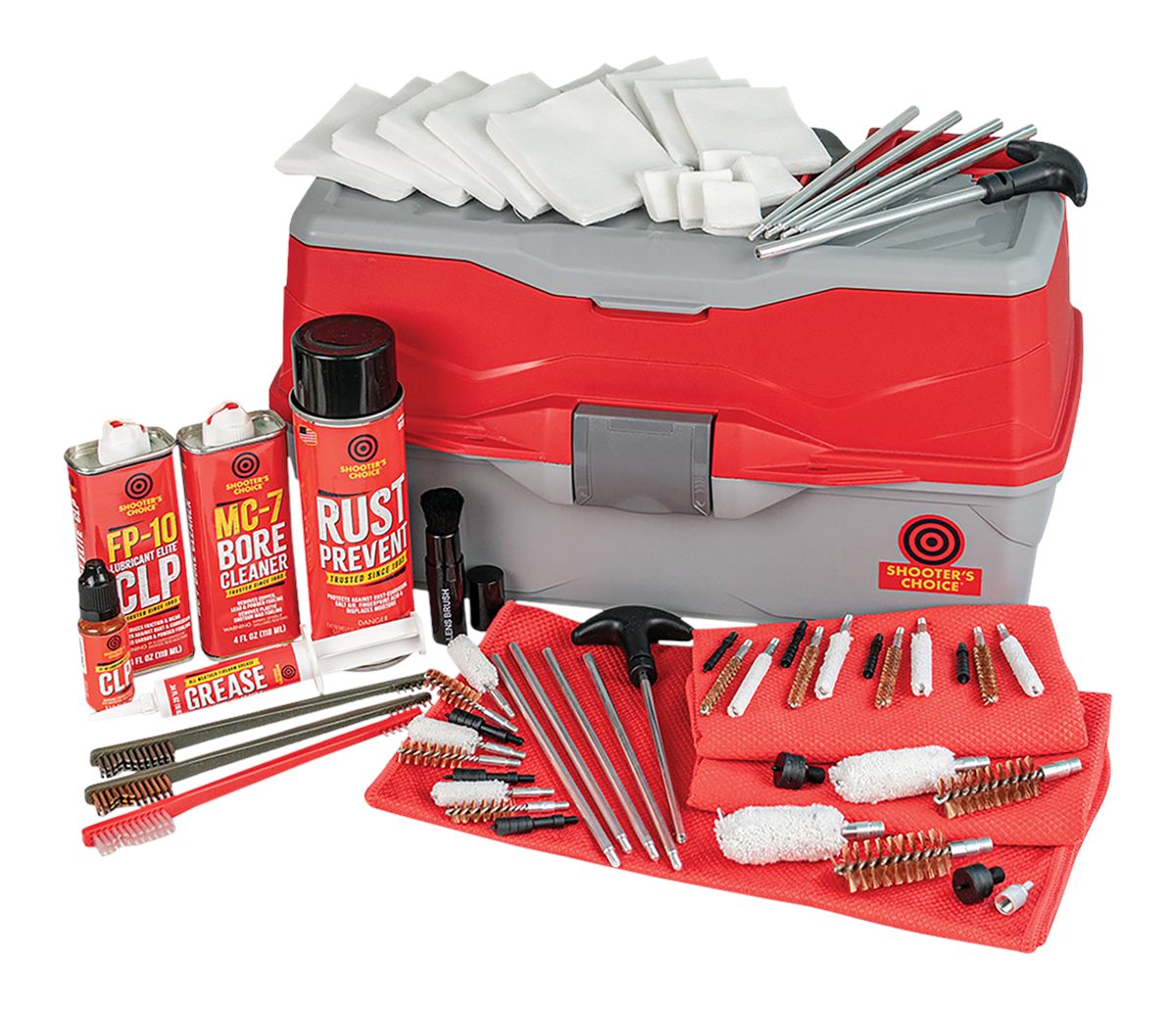 Shooters Choice 900MC Bullseye Box Cleaning Kit Multi-Caliber/12 Gauge Fire