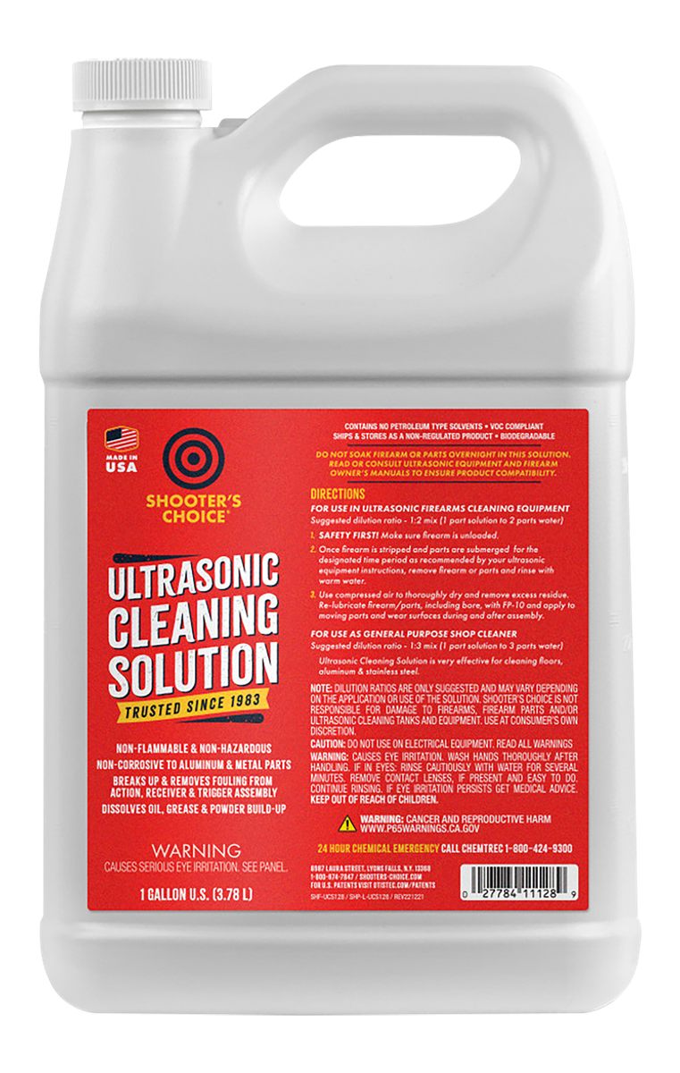 Shooters Choice SHFUCS128 Ultrasonic Cleaning Solution 1 Gallon Bottle