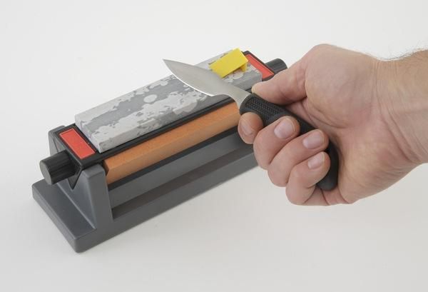 Smith's TRI6 Arkansas Tri-Hone Stone Sharpening System Grey 6 Fine, Medium view 2