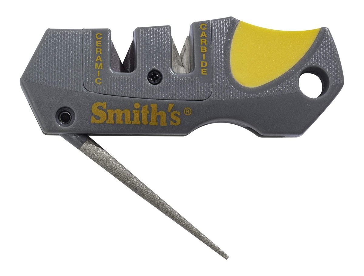Smith's 50918 Pocket Pal Knife Sharpener - Preset Carbide Ceramic Stone - F