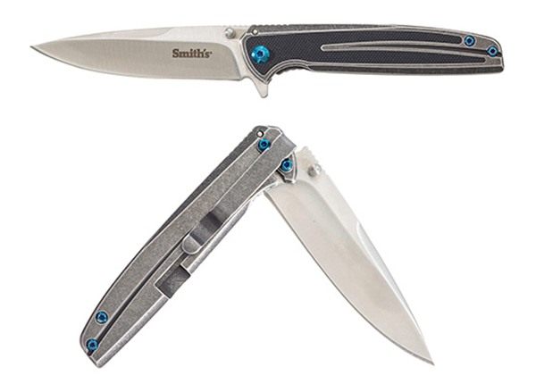 Smith's 51275 Infima Pocketknife Black 3.26 Stainless Steel Blade + Handle view 3