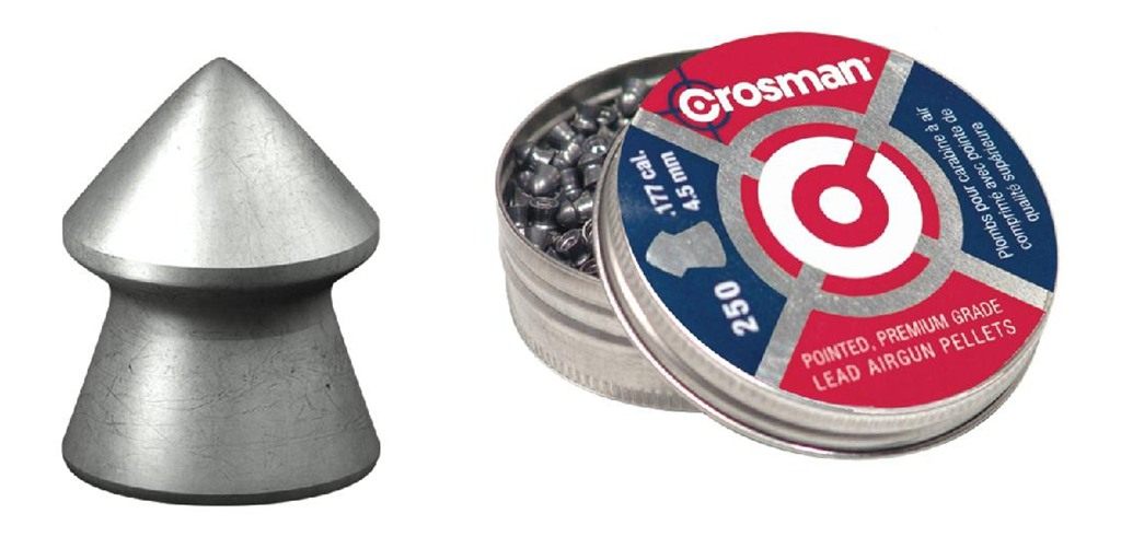 Crosman P177 Premier Pointed 177 Lead Hunting Pellet 250/Tin