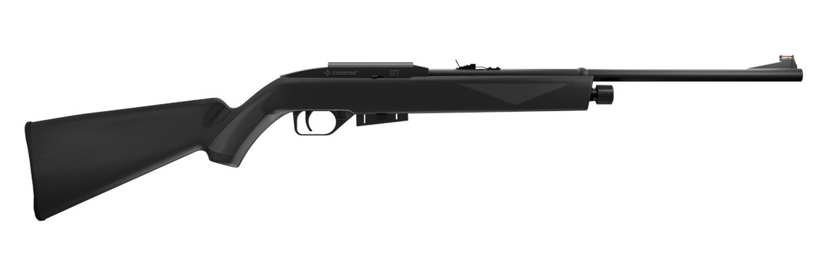 Crosman 1077 RepeatAir Air Rifle CO2 177 12rd Shot Black Receiver