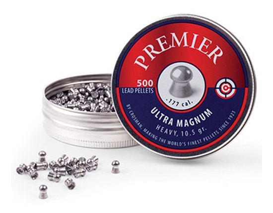 Crosman LUM77 Premier Ultra Magnum 177 Lead Domed Heavy Pellet 500/Tin view 2