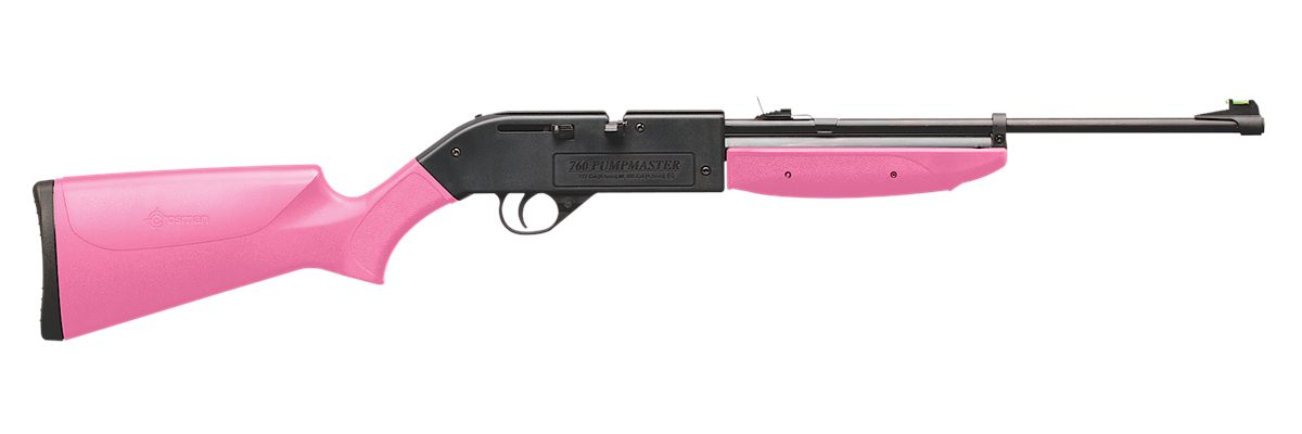 Crosman 760P 760 Pumpmaster Air Rifle 177 18+1 Shot Black Receiver Pink