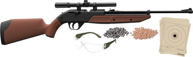 Crosman 760BKT 760 Pumpmaster Rifle Kit 177 Black Receiver Scope 4x15mm view 2