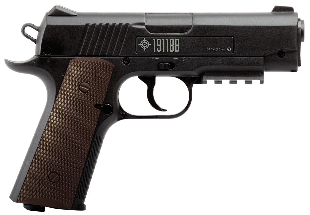 Crosman 40001 1911 Air Pistol CO2 177 20+1 Smooth Bore Barrel, Fixed Front/