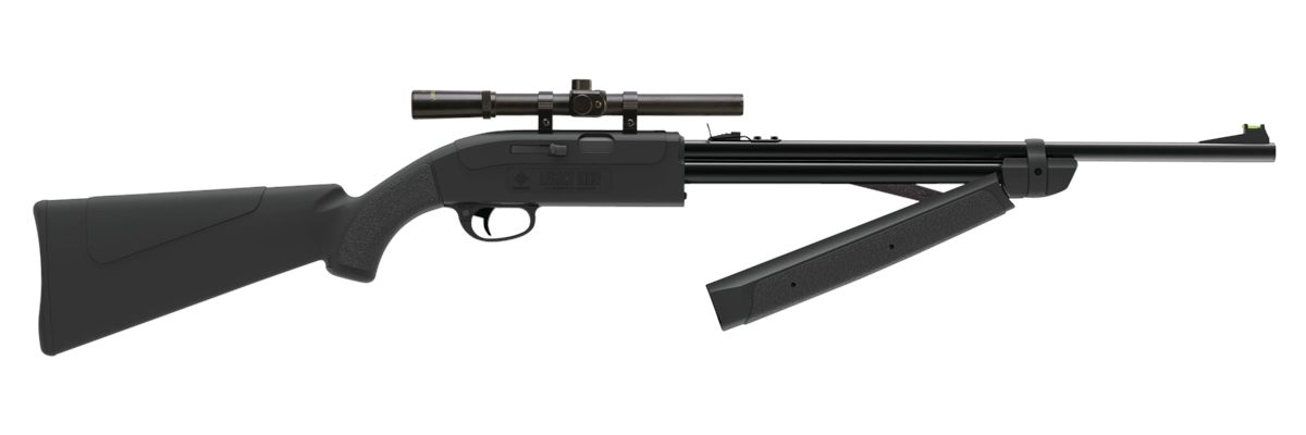 Crosman CLGY1000KT Legacy 1000 Air Rifle Pump 177 Black Steel Barrel, Recei