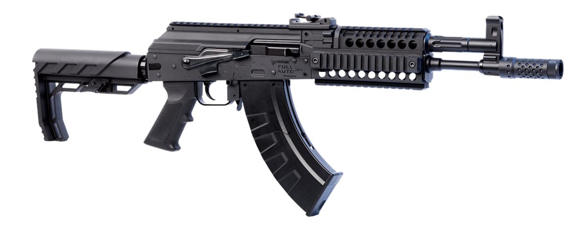 Crosman CAK1 Full Auto AK1 Air Rifle CO2 177 28 rd, Black Smooth Bore Barre