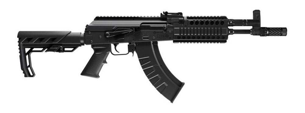 Crosman CAK1 Full Auto AK1 Air Rifle CO2 177 28 rd, Black Smooth Bore Barre view 2