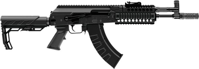 Crosman CAK1 Full Auto AK1 Air Rifle CO2 177 28 rd, Black Smooth Bore Barre view 5