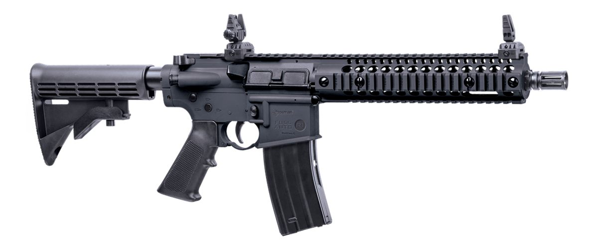 Crosman CFAR1B Full Auto R1 Air Rifle CO2 177 25rd Shot Black Receiver 6 Po