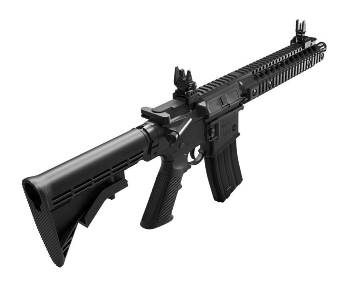 Crosman CFAR1B Full Auto R1 Air Rifle CO2 177 25rd Shot Black Receiver 6 Po view 3
