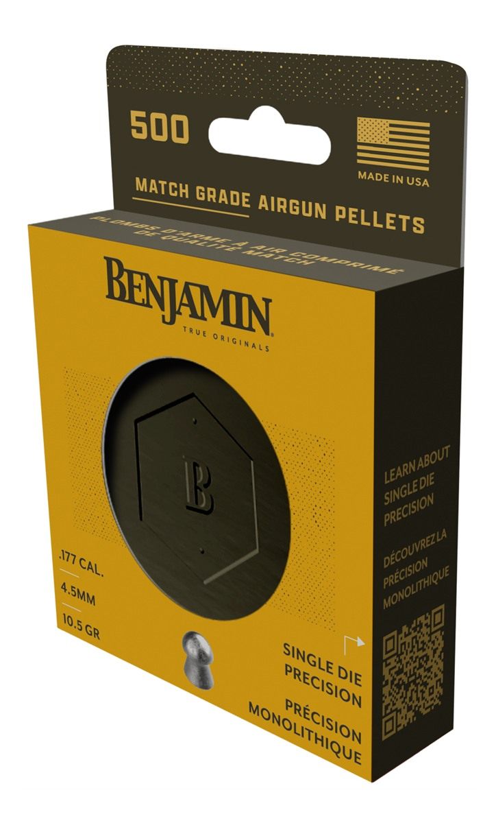 Crosman BD17 Benjamin Single Die .177 cal 10.5gr Domed Pellets - 500/ct