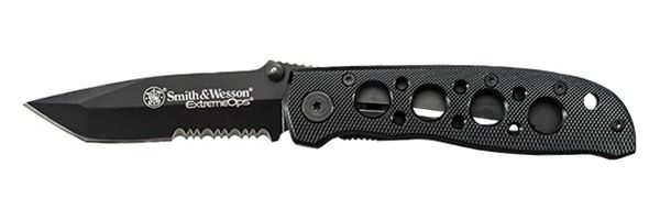 Smith Wesson Extreme Ops Tanto Folding Knife 3 1/4in Blade Black view 2