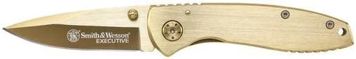 S/Wesson Executive Folding Knife 2.8in Blade (Gold) BOX