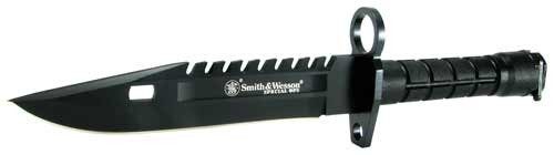 Smith Wesson S W Bayonet Special OPS M-9 7.8in Fixed Blade Black