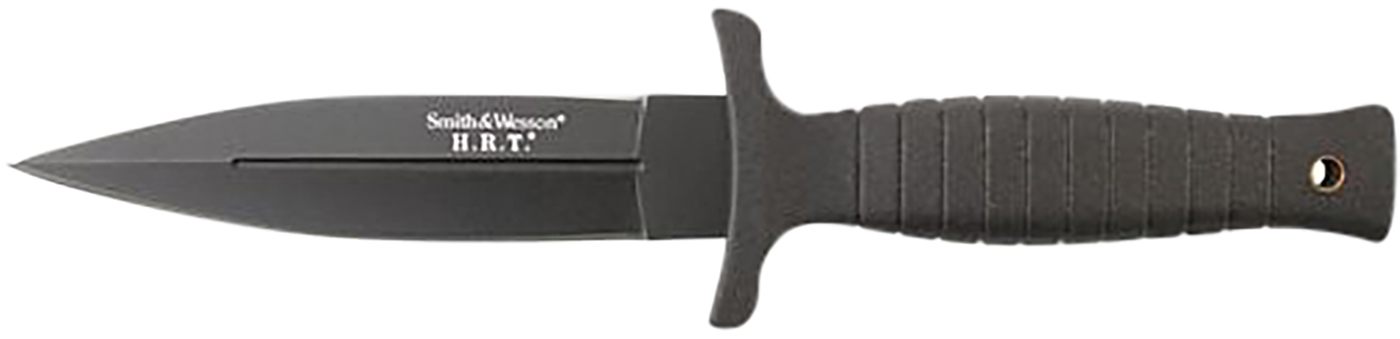 Smith Wesson Knives SWHRT9BCP H.R.T. 4.75in Fixed Spear Point Plain 7 Cr17