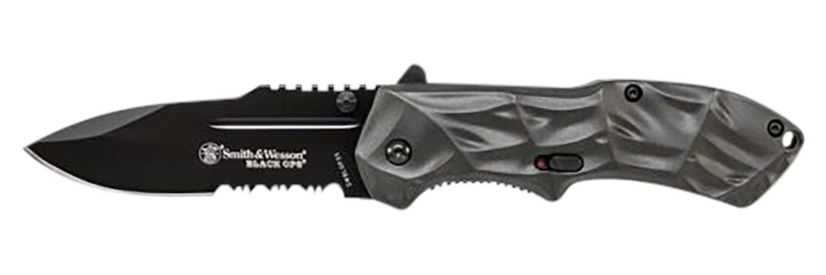 Smith Wesson Knives SWBLOP3CP Black Ops 3.40in Folding Tanto Plain 4034 SS