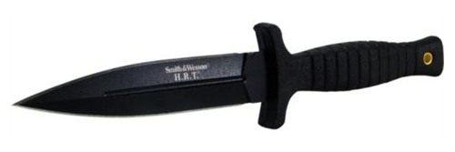 Smith Wesson H.R.T. False Edge Fixed Knife 4-7/10in Dagger Blade Black