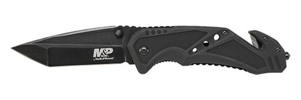 Smith Wesson M P SWMP11B Tanto Folder Rescue Lock 3 7/8in Blade Black view 2