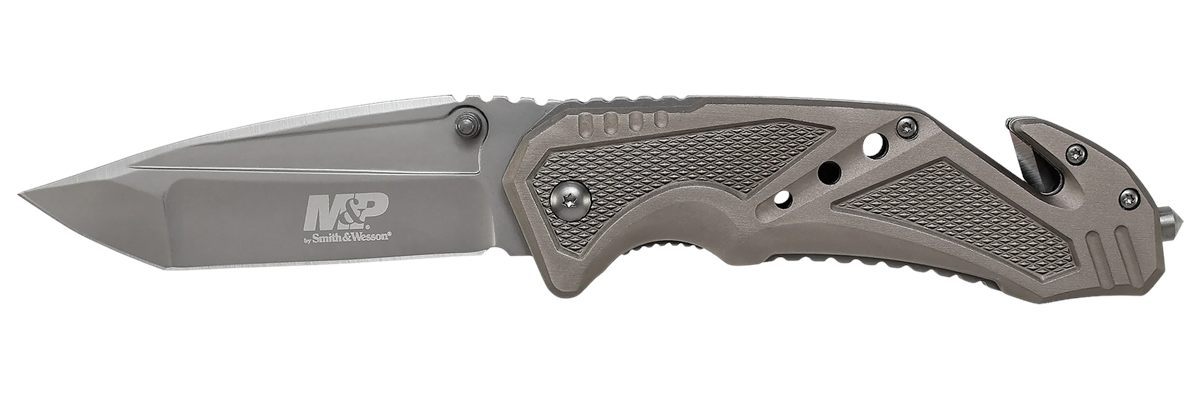 Smith Wesson Knives SWP11GCP M P Rescue 3.79in Folding Tanto Plain 7 Cr15 M
