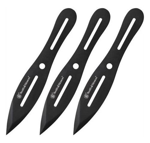 Smith Wesson Knives SWTK8BCP Bullseye Throwing 4.26in Fixed Plain Black Oxi view 3