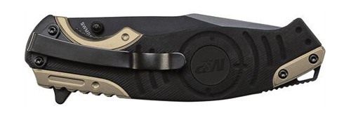 Smith Wesson M P Drop Point Folding Knife Liner Lock 3 1/2in Blade Black an