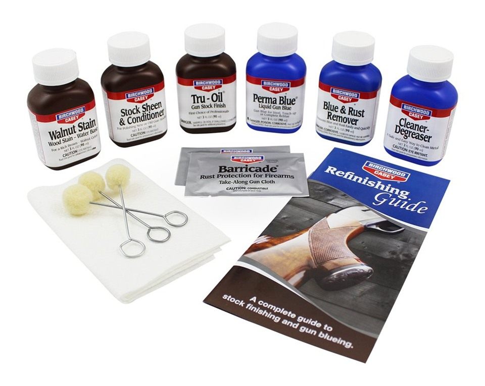Birchwood Casey Easy-to-Use Deluxe Perma Blue Tru-Oil Complete Finishing Ki view 2
