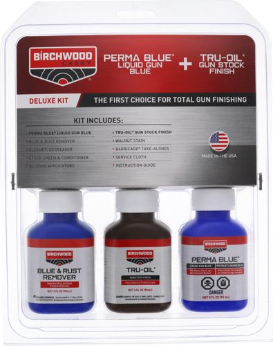 Birchwood Casey Easy-to-Use Deluxe Perma Blue Tru-Oil Complete Finishing Ki view 3