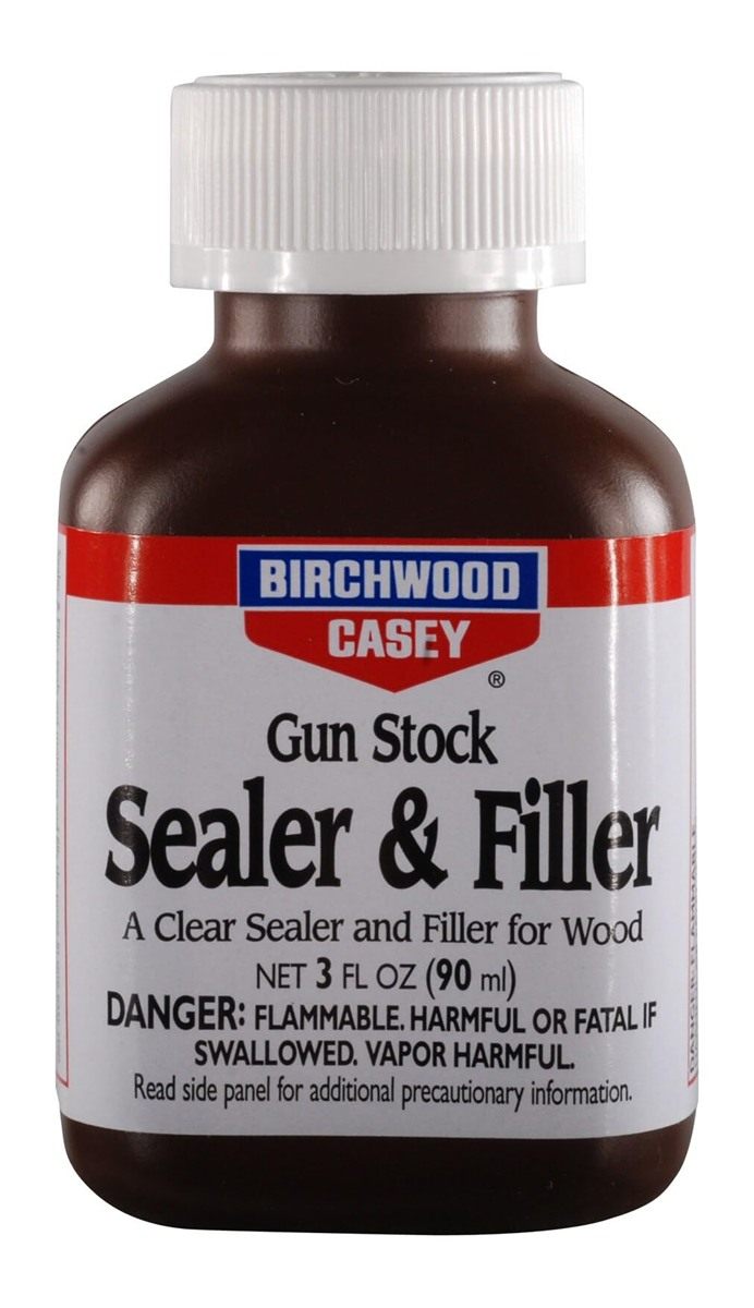 Birchwood Casey Easy-to-Use Fast-Drying Clear Sealer Filler for Wood Gun St