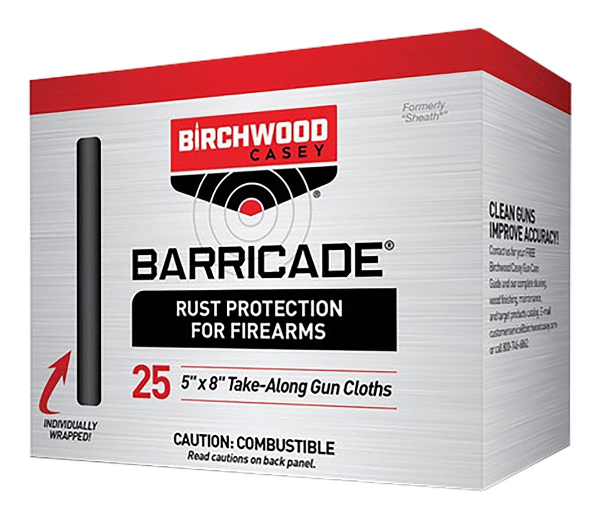 Birchwood Casey Barricade Rust Protection Take-Alongs 25 wipes