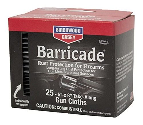 Birchwood Casey Barricade Rust Protection Take-Alongs 25 wipes view 2