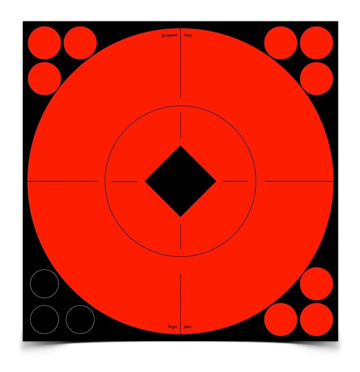 Birchwood Casey Target Spots Orange 8in 8 Bright High-Contrast Convenient S