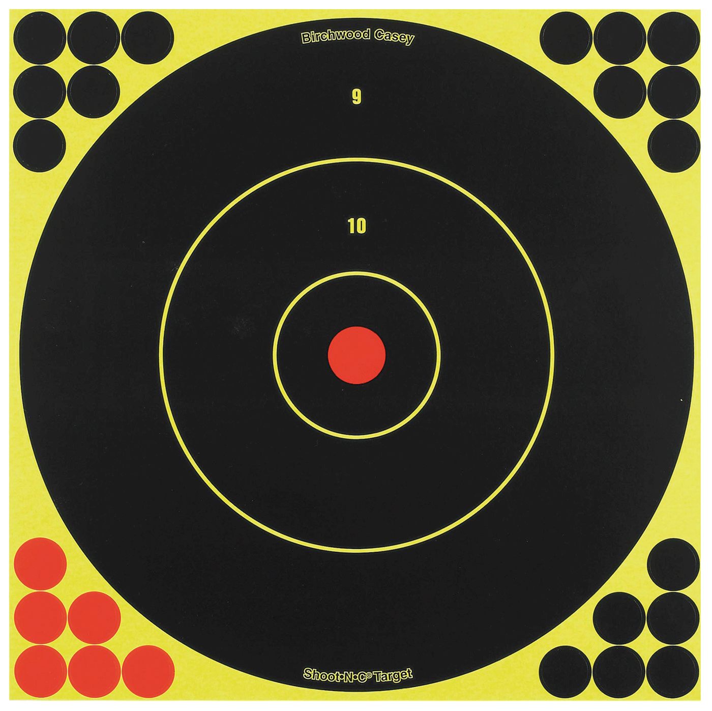 Birchwood Casey Shoot-N-C 12 Inch Bullseye Targets - 5 Count Pack with 120